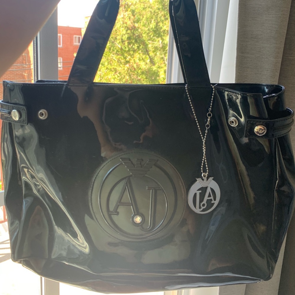 Armani black shoulder bag